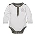 Burt's Bees Baby Unisex Baby Bodysuit & Pant Set, 100% Organic Cotton, Cloud Henley, 24 Months