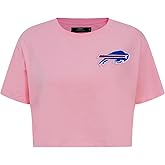 Womens NFL Classic Chenille Cotton Single Jersey Short Sleeve Boxy Tee
