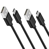 [2-Pack] HOUPU 3 Feet Micro USB Cable, Fast Charging and Sync Data Cord for Android, Samsung, Fire Tablets, Kindle eReaders, HTC, Nokia, Sony, Motorola - Black