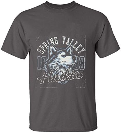 HappyAnimal Man Wolf SprinG Valley Huskies Creative Personality T-Shirt for Men