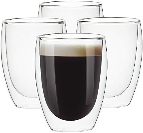[4-Pack,12Oz] Glass Cups
