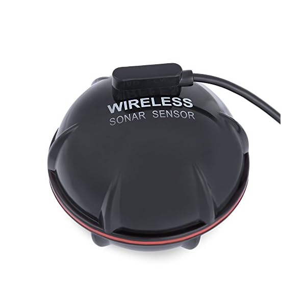 Fish-FinderiGarden-Portable-Fish-Finder-Rechargeable-Wireless-Sonar-Sensor-Fishfinder-Depth-Locator-with-Fish-SizeWater-TemperatureDot-Matrix-45m-Range