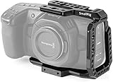 SMALLRIG BMPCC 4K/6K Half Cage Compatible with Blackmagic Pocket Cinema Camera 4K/6K, Half Cage with Anti-Twist Mechanism and Built-in NATO Rails - 2254
