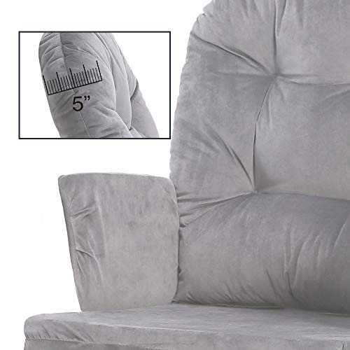 Paddie Glider Rocker Replacement Cushions Cover Set Velvet Washable for