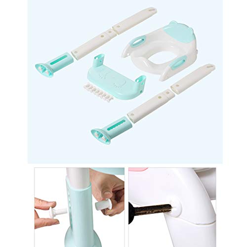 Binmer (TM) Baby Child Girls Boys Potty Toilet Trainer Seat Step Stool Ladder Adjustable Training Chair Auxiliary Toilet Seat (Blue)