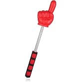 Big Teacher Pointer Finger,Pointer Stick for Classroom with Soft Grip Handle,Teaching and Presentations, Teacher Supplies Interactive Learning,Retractable Pointer Extendable to 32 Inches (RED)