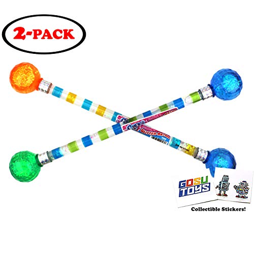 15" Long Cheerleader Baton Sticks Glitter Baton (2 Pack) Twirling for Girls Marching Band Games Toy with 2 GosuToys Stickers Gift Bundle - Thumbnail 7