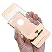iPhone 6Plus 6sPlus Case-Yerwal Rose Gold Front+Back Mirror Tempered Glass Film Screen Protector Cover for iPhone 6Plus 6sPlus 5.5