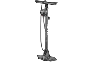 Beto Bike Pump Portable - Bicycle Floor Pump with Industrial Top-Mounted Gauge & Air Bleed Button - Presta Schrader Dunlop Va