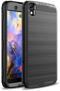 Alcatel OneTouch Idol 4 Case, 360 Fullbody Protective 3 in 1 Heavy Duty Absorb Impact Silicone Smooth PC Protection Cover for Alcatel OneTouch Idol 4 (Black)