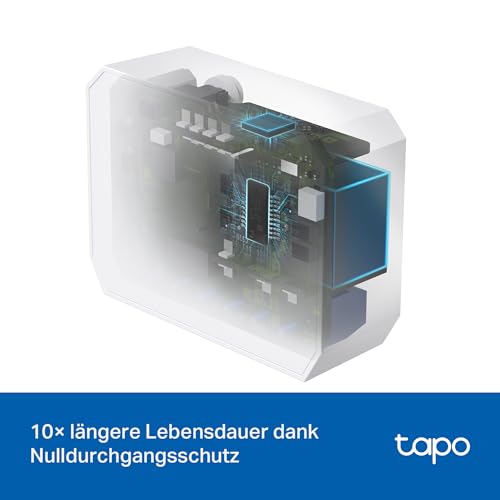 Tapo S110E WLAN und Bluetooth Smart Relaisschalter, Dry/Wet Contact, 1 Kanal, 10A, Lichtschalter, Garagentoröffner, Energieerfassung, Kompatibel Mit Alexa, Matter, Kein Hub Erforderlich 10