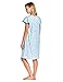 Casual Nights Women's Cap Sleeve Floral Nightgown - Blue - Medium