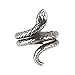 Beauty7 Adjustable Gothic Punk Rock Retro Style Snake Venom Coil Open Cocktail Ring Men