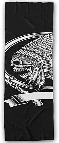 Exercise Indian Skeleton Yoga Sports Fast Dry Towel Super Soft