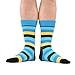 WeciBor Men's Funny Casual Argyle Striped Combed Cotton Party Dress Socks,052-53,Large, (Unisex US 7.5-12)