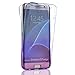 AMASELL SWEET-429 Samsung Galaxy S7 Edge Case, Full Body 360 Coverage Protective, Scratch Resistant Crystal Soft TPU Silicone Rubber Cover - Blue Purple
