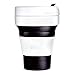 Stojo ST1-12OZ-COF-BLK-RET Silicone Collapsible Cup, Pocket 12oz, Black