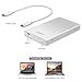 Inateck Aluminum 2.5 Inch USB 3.0 Hard Drive Enclosure Case with USB-C Port and Type C Cable for 9.5mm 7mm 2.5