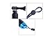 Calas Hand Grip Extendable Handheld Selfie Stick for GoPro Fits for GoPro 5 4 3+ 3 2 1 & Xiaomi Yi Camera (Blue)