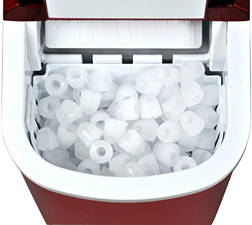 Neu Eiswürfelmaschine Eismaschine Icemaker Eiswürfelbereiter 3 Farben zum Auswählen Popamazing (Rot) – Bild 8