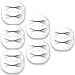 iGotTech Cable Clips and Cord Management System 6 Pack of Dual Slotted Adhesive Desktop Cable Organizers | Phone & Computer Wire Holder (White)
