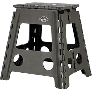 不二貿易 折りたたみ椅子 アウトドア 軽量 踏み台 折畳み コンパクト ステップ カーキ 86077