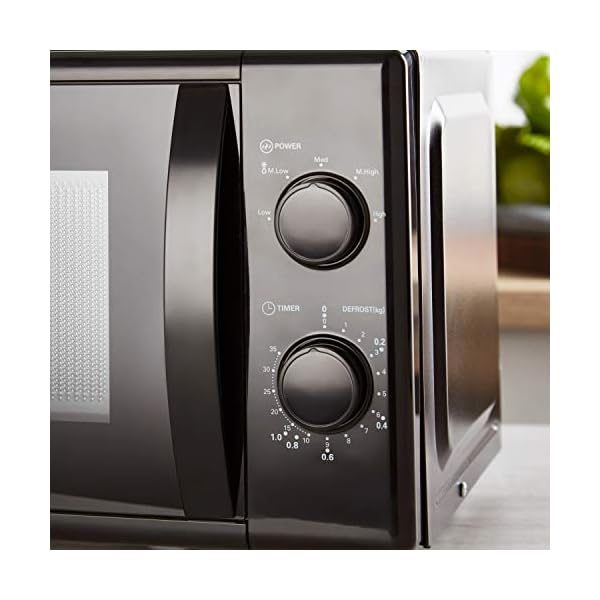 Tower T24034BLK Microwave with 5 Power Levels and 35 Minute Timer, 20 Litre Capacity, 700 Watts, Black