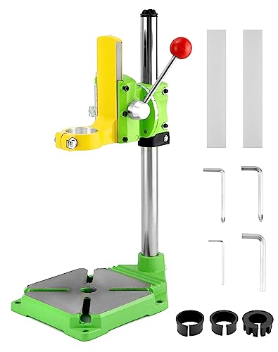 QWORK Floor Drill Press Stand for Hand Drill - Heavy Duty 90 Degree Clamp Workbench Repair Tool, Universal Bench Clamp Holder for Press Table by QWORK - Used condition - US$27.58