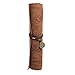 ReNext Autofor Retro Vintage Pirate Treasure Map Pattern Roll Up PU Leather Pencil Case Bag Holder Pouch Carrier Cosmetic Makeup Pouch Card Pocket (Devil Coin)