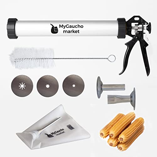 Churro Maker Kit Gun. Holds 1.5 lb of Dough + Churro Filling Piping Bag
