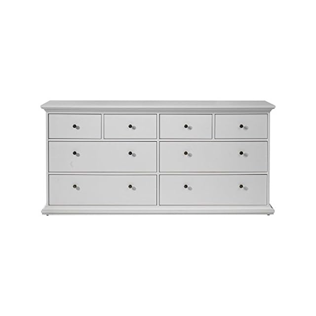 Tvilum Sonoma 8 Drawer Double Dresser White LAVORIST