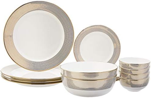 Amazon Brand - Solimo Ceramic Dinner Set - 14 Pieces,White
