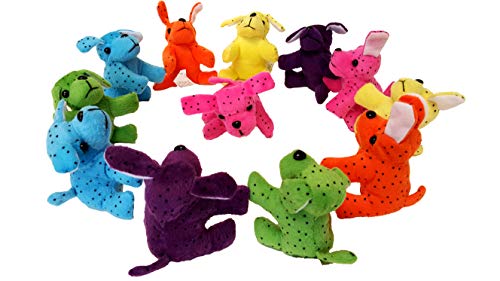 Dondor Plush Neon Dogs, Cute & Cuddly Plush Party Favors (12 Piece Pack!) By - Thumbnail 2
