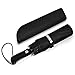 Umbrella,Windproof Compact Travel Umbrella 60MPH/300T Auto Open Close Folding Umbrella by Punming(Black)