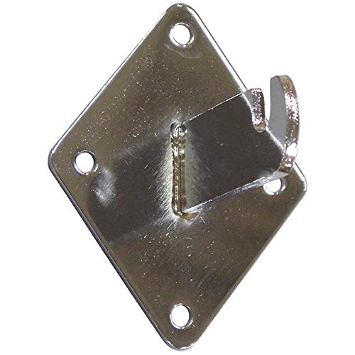 Dazzling Displays Chrome Gridwall Mount Brackets For Grid or Slatgrid Panels - Box of 12