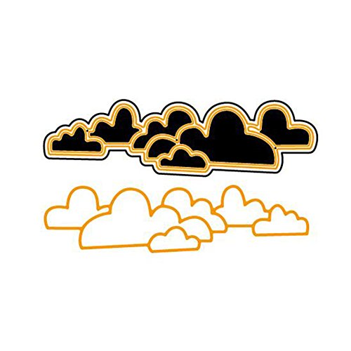 Gilroy Cloud Shape DIY Metal Cutting Dies Stencil for Scrapbooking Embossing Album Paper Card Craft - Thumbnail 2