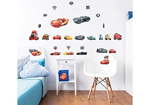 title=Walltastic Cars 3 Disney Adesivi da Parete, Vinyl, Multi, 52.5 x 7 x 18 cm