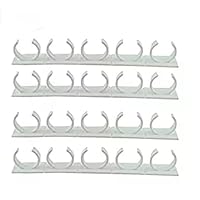 YBpineer 4 Sets Kitchen Clip Gripper Jar Rack Storage Holder Wall Cabinet Door Storage Holders