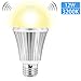 Motion Sensor Light Bulb, Witshine LED 12W 1000LM 100W Equivalent, Ambilent Light Sensor, E26 Indoor Outdoor Light Bulbs Warm White 3000K for Wall Lighting Garage Porch Stairs (1 Pack Warm White)