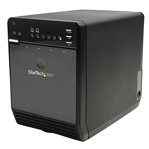 UPC 065030836357, StarTech.com 4 Bay External Hard Drive Array Storage Tower – eSATA USB 2.0 Enclosure