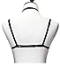Jelinda Women Sexy Goth Halterneck Open Cup Frame Harness Bra