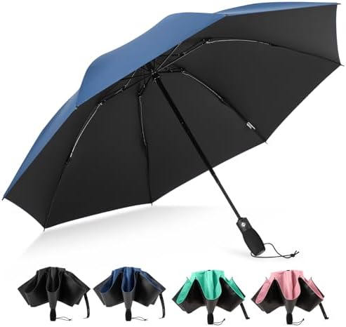 Amazon.com: ZXOA Windproof Travel Umbrella for Rain, Withstand