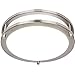 12 Inch Dimmable LED Ceiling Light, 15W [100W Equivalent] 1050lm 4000K BN Finish Saturn Flush mount Ceiling Lamps, ETL Listed for Hallway, Bathroom, Kitchen, Bedroom, Restroom, Walk In Closet