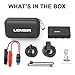 LEMSIR Waterproof QDSP 800A Peak 12V Portable Car Lithium Jump Starter up to 7.2L Gas and 6.0L Diesel Auto Battery Booster Phone Charger Power Pack with Smart Jumper Cables L6