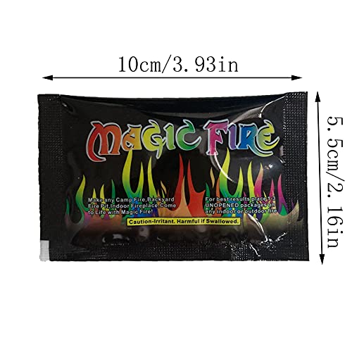 1PC Flame Stain Colorful Create Colorful and Vibrant Flames for Fire Pit Flame Stain Colorful Flame Color Changing Powder Party and Festival Supplie Rainbow Mystic Flames