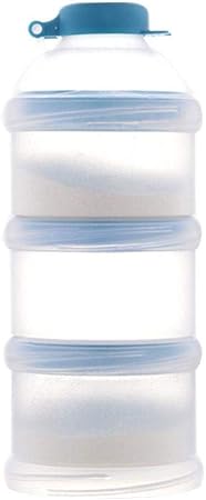 Amazon Mercurygo 離乳食 保存容器 ミルクケース 粉ミルク容器 収納ボックス 持ち歩き 小分け 外出 おでかけ 3層ミルクストック ミルクボックス 透明 パープル ブルー可選 ブルー 離乳食保存容器 ベビー マタニティ 通販