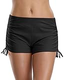 Attraco Women's Board Shorts Bikini Bottom Solid Sport Swim Shorts Swim Bottoms