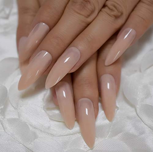 EDA LUXURY BEAUTY NUDE BEIGE GLAMOROUS DESIGN Full Cover Press On Gel Glitter Artificial Tips Acrylic Extreme False Nails Extra Long Round Pointed Ballerina Almond Stiletto Super Fashion Fake Nails 2 EDA LUXURY BEAUTY NUDE BEIGE GLAMOROUS DESIGN Full Cover Press On Gel Glitter Artificial Tips Acrylic Extreme False Nails Extra Long Round Pointed Ballerina Almond Stiletto Super Fashion Fake Nails