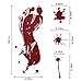 Joyeah 60 Pieces Halloween Bloody Stickers Handprints Footprints Bloodstain Design, Window Wall Floor Clings Decals Stickers for Halloween Decorations