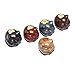 YXHUPOT Teapet 5pcs Pig Fu Happy Prosperity Good Lucky Decoration fengshui Gift
